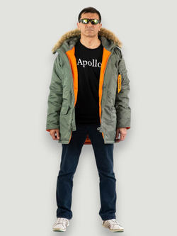 Husky III fleece Nord Storm (оливковый - olive/orange)