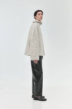 Свитер из фактурного твида