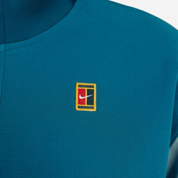 Женская Кофта теннисная Nike Court Dri-Fit Heritage 1/2-Zip Tennis Jacket - ocean bliss/green abyss