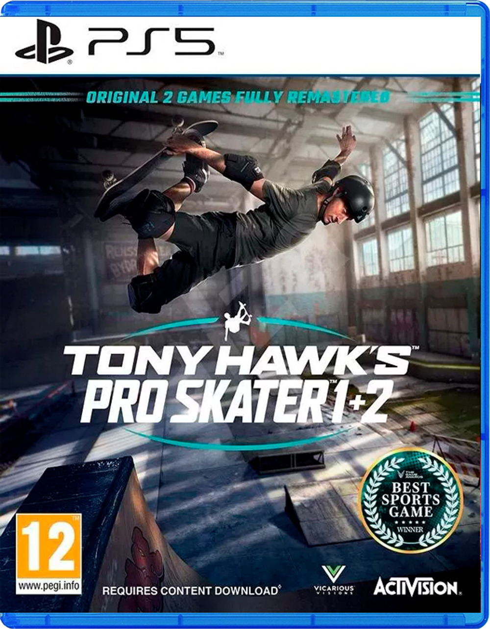 Tony Hawk's Pro Skater 1+2 [PS5, английская версия]