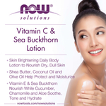 NOW Foods, Solutions, лосьон с витамином C и облепихой, 237 мл (8 жидк. унций)