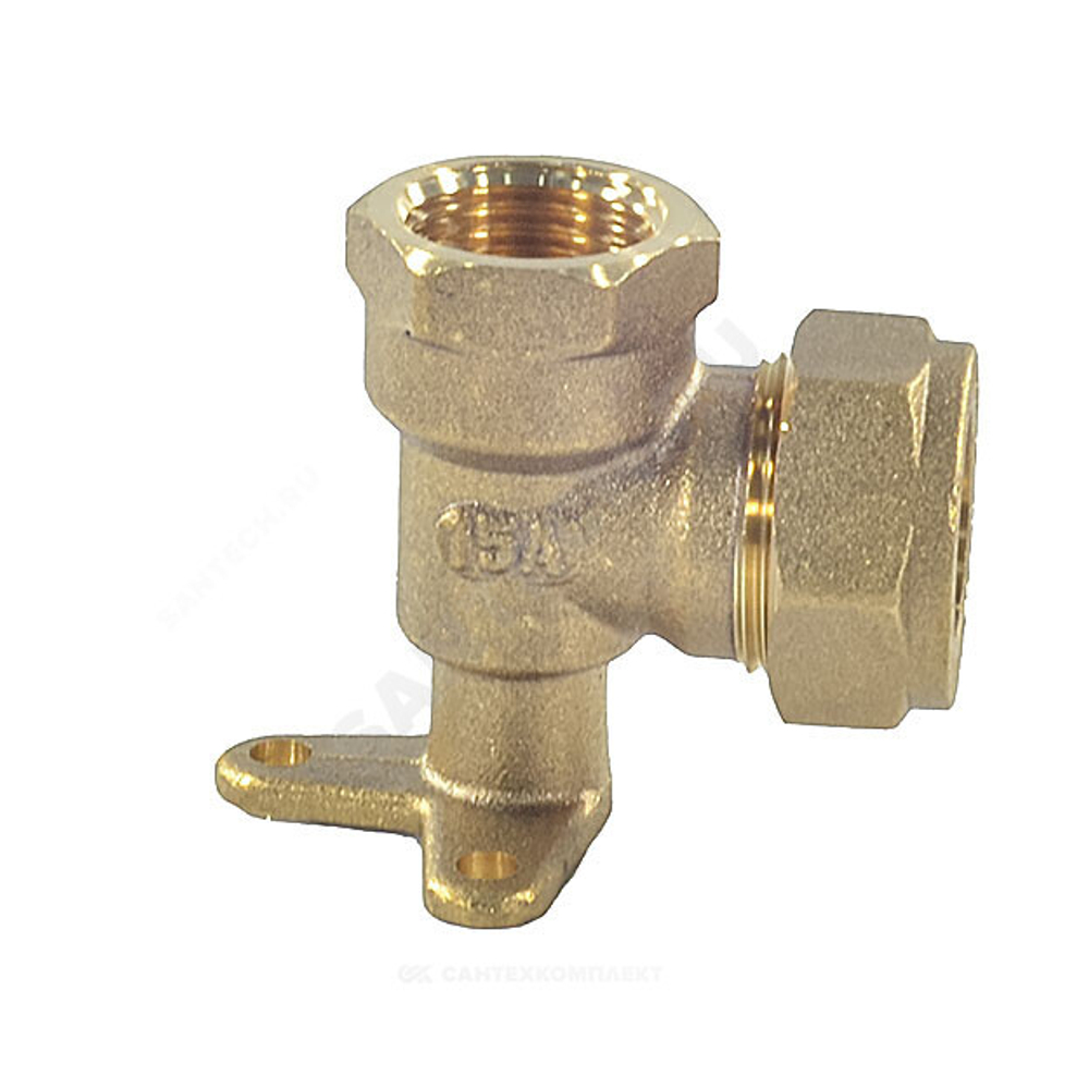 Водорозетка латунь 15Aх1/2" обжим/ВР STAHLMANN SEFL1501/2FBEF