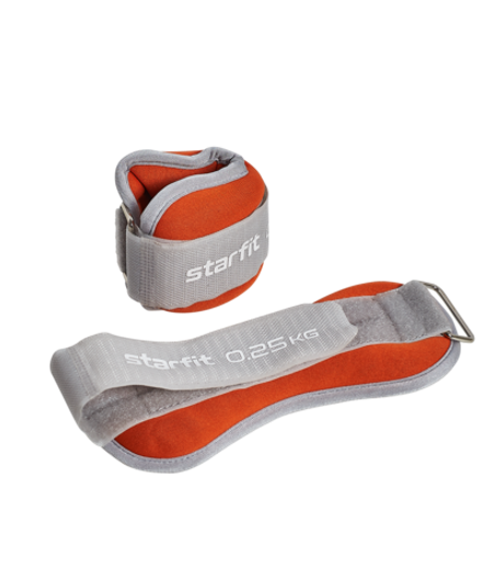 Утяжелители универсальные WT-502, 0,25 кг, оранжевый/серый