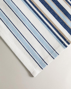 ZARA HOME НАБОР САЛФЕТОК В АСИММЕТРИЧНУЮ ПОЛОСКУ (2 ШТ.), СИНИЙ