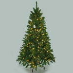 Ёлка «Свет в ночи» 150 см, ПВХ (600 веток) 220 ламп LED (свечение-Теплый белый)