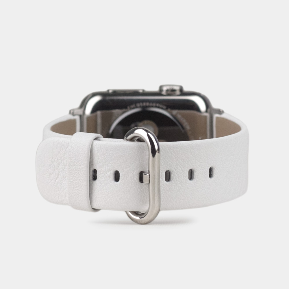 Ремешок для Apple Watch 42/44mm Classic из кожи теленка белого цвета