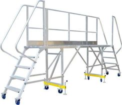 Площадка авиационная алюминиевая MEGAL ПАА - 2,1 х 3,5 х ВО с двухсторонним подъемом