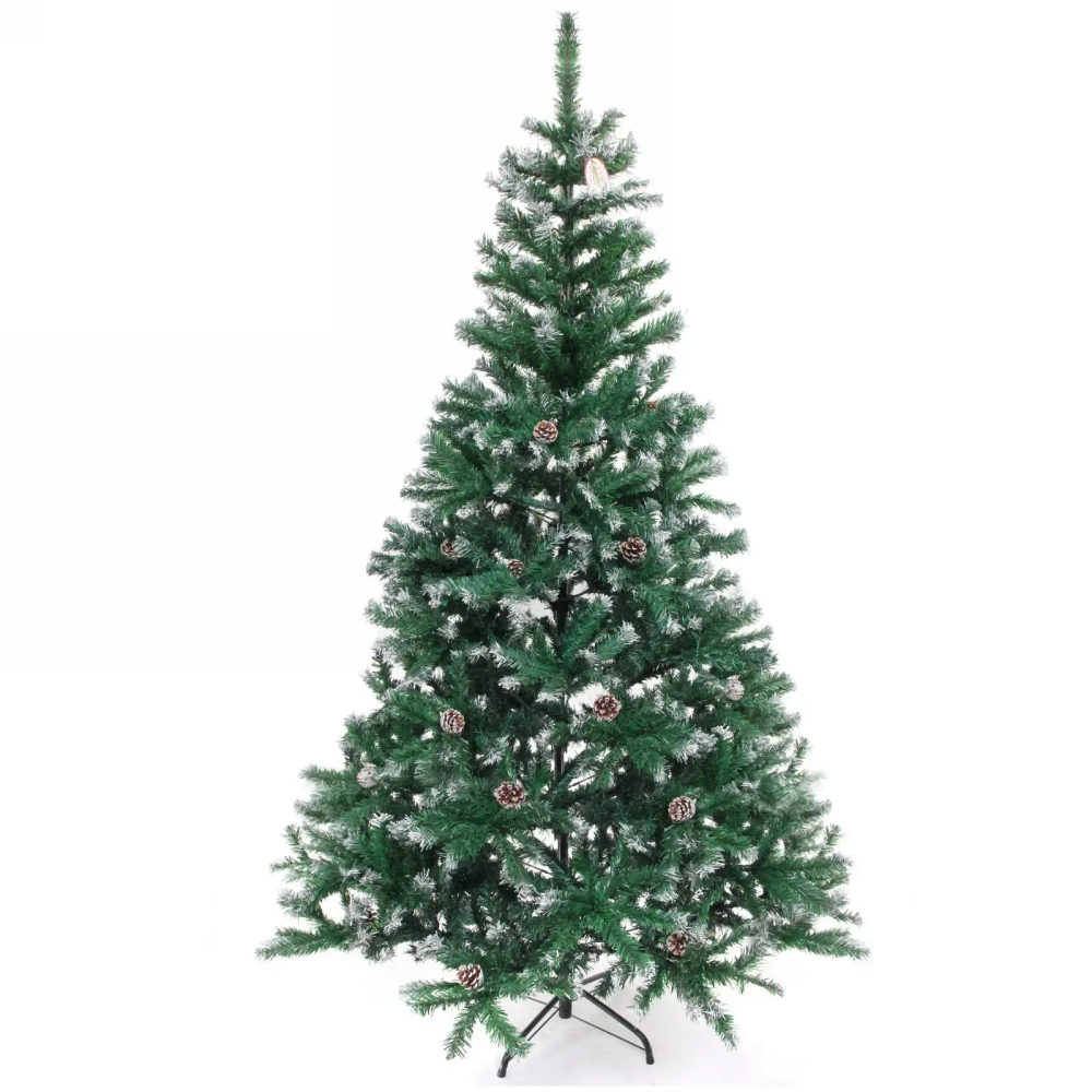 Ёлка «Зимний вечер» 210 см, ПВХ с шишками (1400 веток)