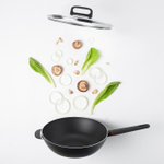 Сковородка вок с крышкой IKEA BESINNING (БЕСИННИНГ), Антипригарное покрытие, 32 см