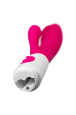 Вибратор с клиторальным стимулятором A-Toys by TOYFA Area, силикон, розовый, 19,5 см