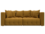 Диван прямой Лига-052 НПБ, BRUT 10 ВЕЛЮР желтый