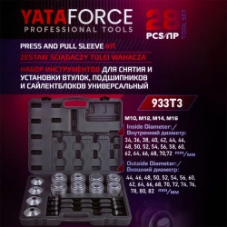 Набор инструментов для замены сайлентблоков, втулок и подшипников 28пр. YATAFORCE YF-933T3
