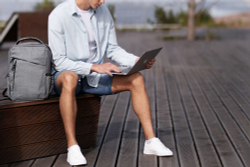 Рюкзак для ноутбука The First, серый