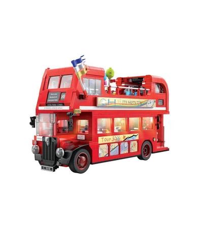 Конструктор CADA Лондонский винтажный туристический автобус (1770 деталей)