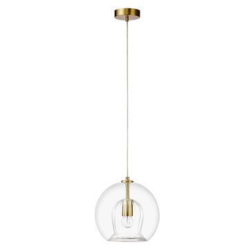Подвесной светильник E27 Luisa SP1 Brass/Transparent латунь Crystal Lux