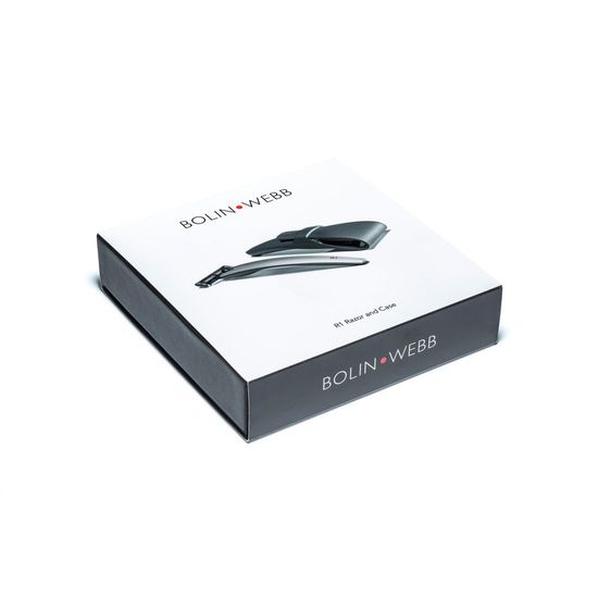 Набор Bolin Webb R1, бритва R1 серебристая, дорожный чехол