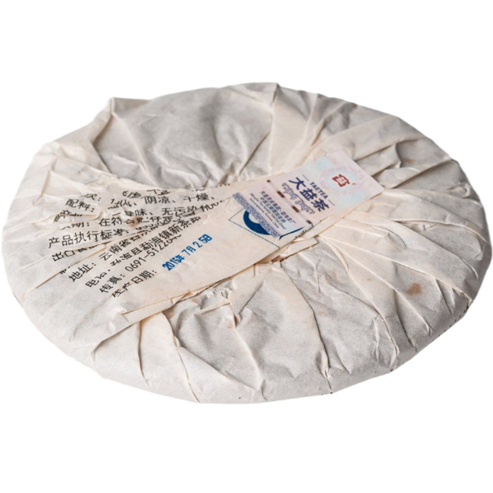 Шу пуэр Да И «Легенда о летающих тиграх». 357 г, 2015 год