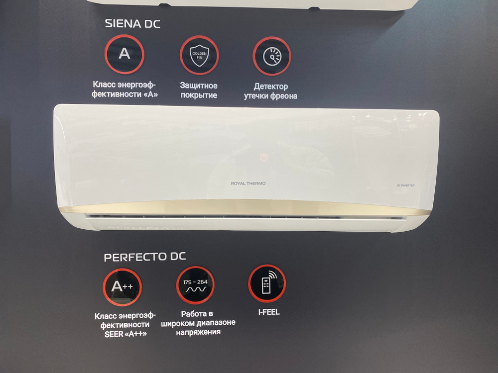 Сплит-система инверторного типа Royal Thermo Perfecto DC RTPI-12HN8 комплект