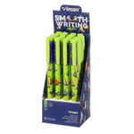 Ручка шариковая, масляная, Vinson, синие чернила, серия "Inline skate", 20 шт