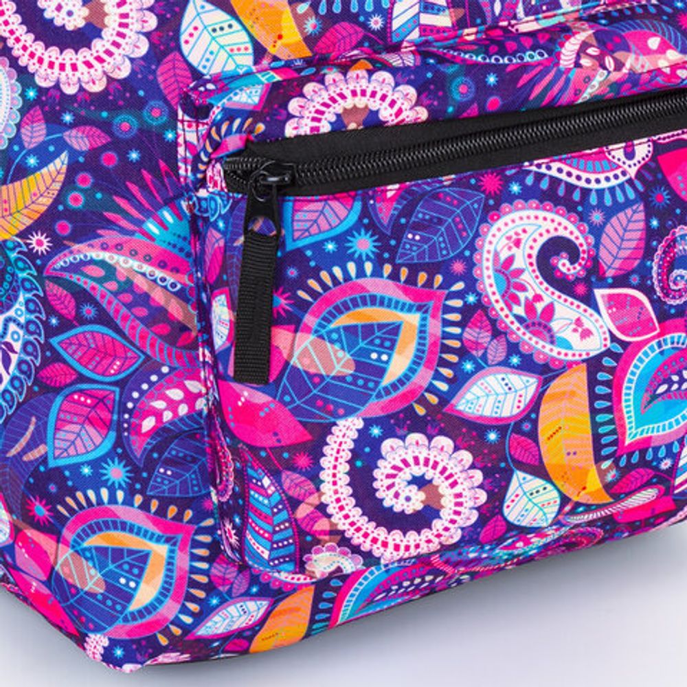 Рюкзак BRAUBERG, универсальный, сити-формат, Восточный узор теплый, 20 литров, 41х32х14 см, 228850