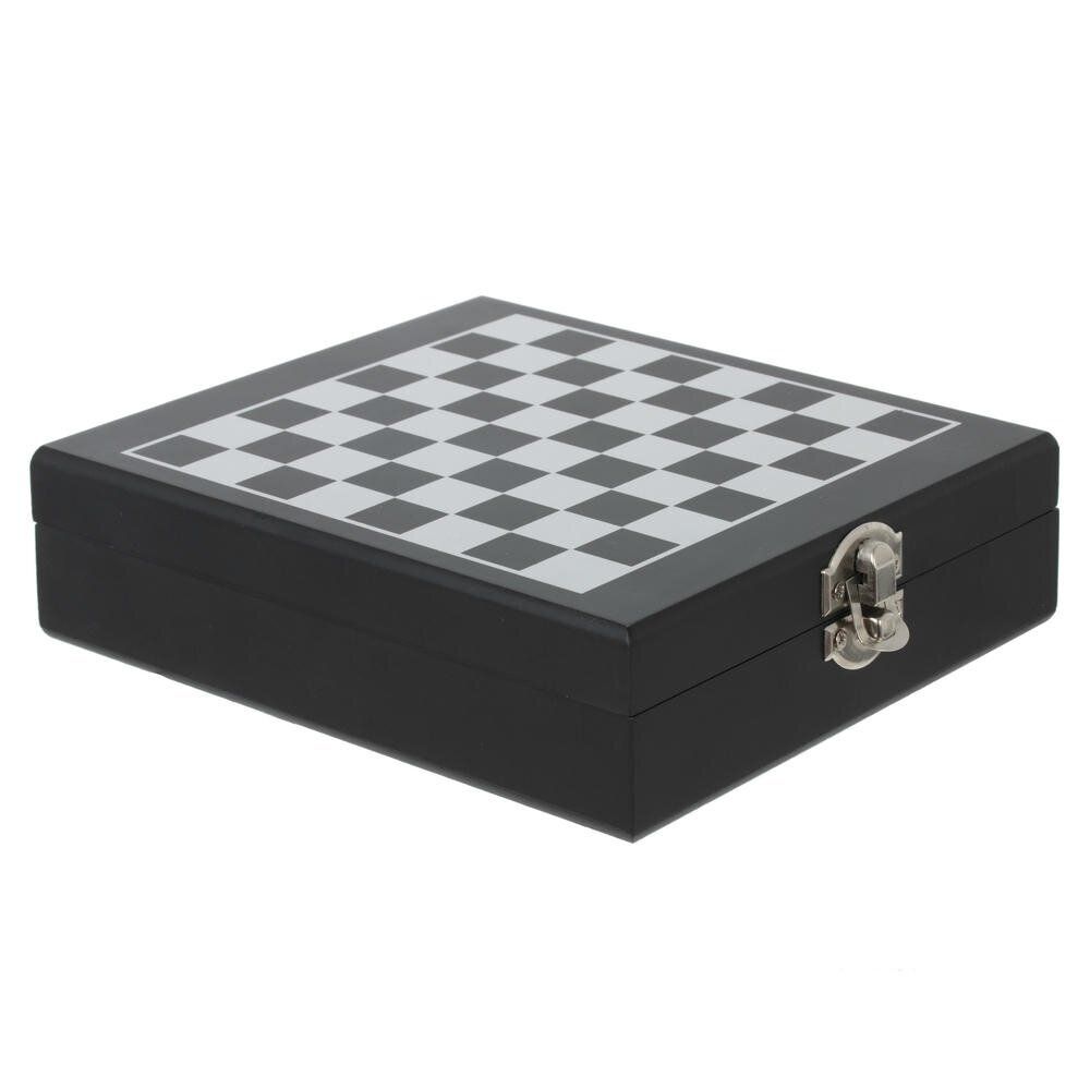 GAEM Шахматы и набор сомелье, 4 предм (штопор, пробка, кольцо, дозатор), L14,5 W17,5 H4,5 см