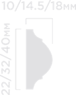 Молдинг HiWood, 22x10 мм