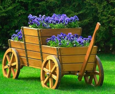 Цветочница Телега-2