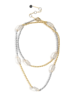 Колье "Glass barrel" Bicolor