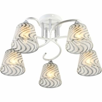 Люстра потолочная Reluce E27 01391-0.3-05 WH+CR