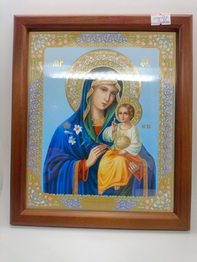 Неувядаемый цвет образ пресвятой Богородицы 24х20