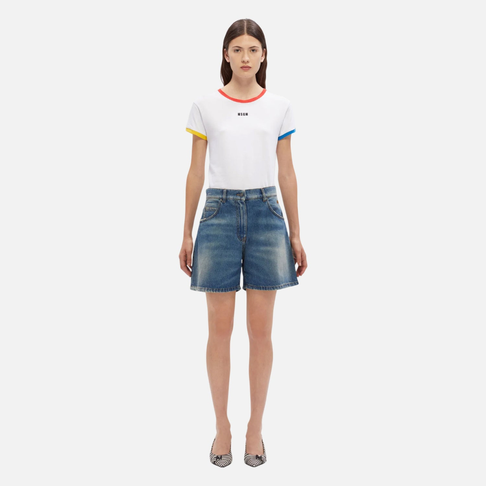 Джинсовые шорты женские MSGM