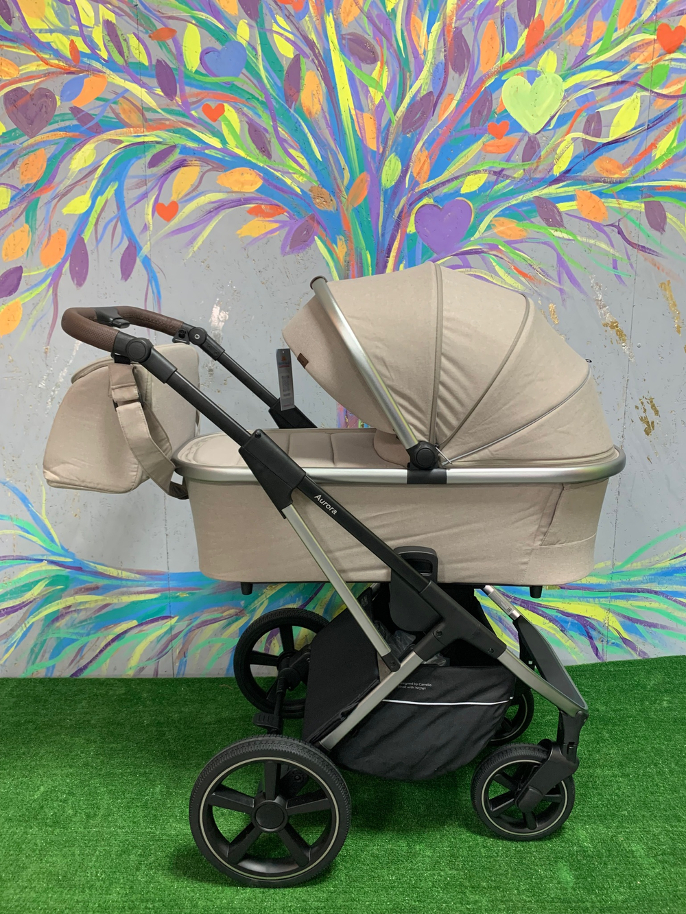 Коляска 2 В 1 Carrello Aurora CRL-6505 Almond Beige ДИЗАЙН 2022