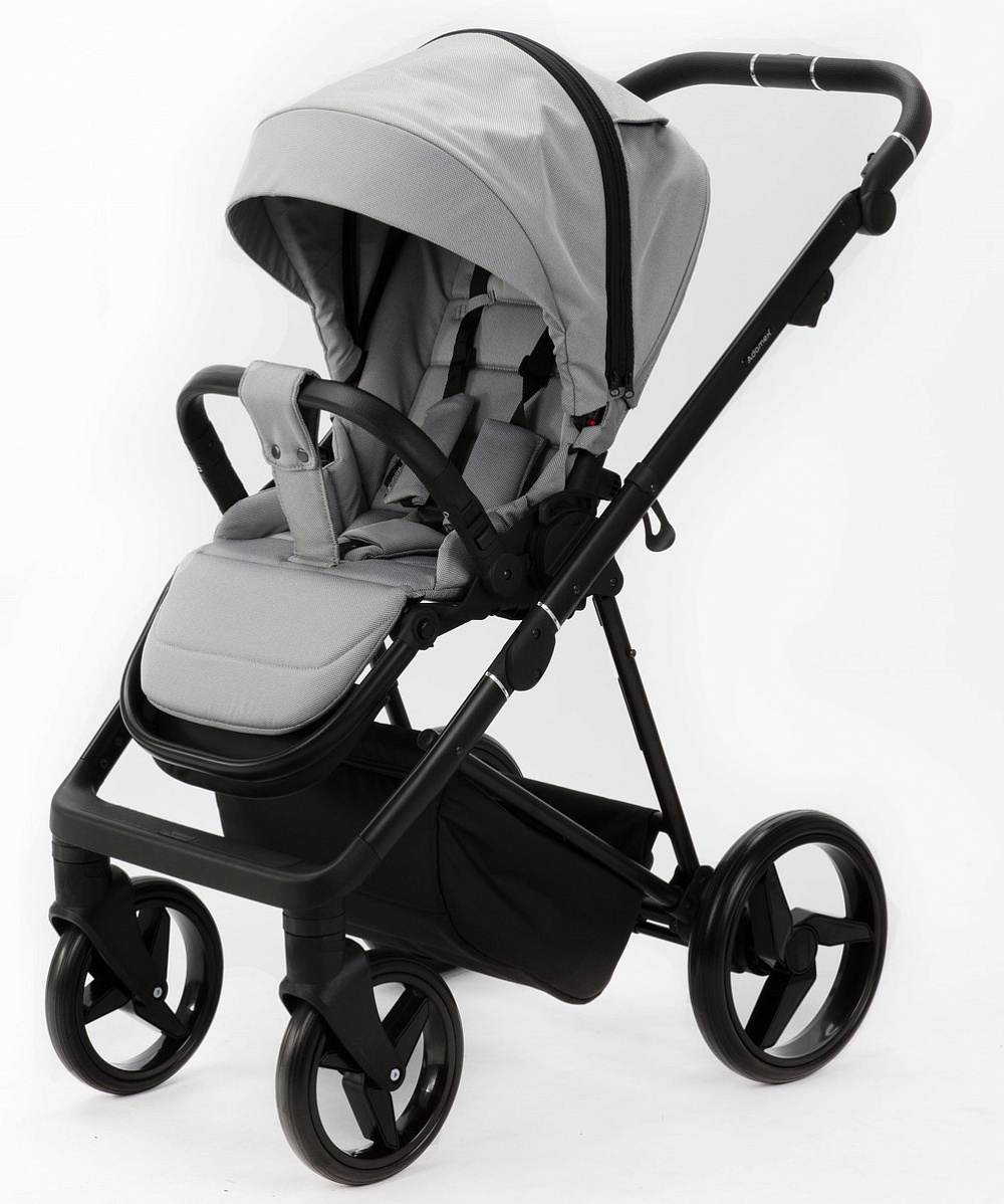 Детская коляска Adamex Quantum 3 в 1 Q-TK83 TIP (СВ.СЕРЫЙ)