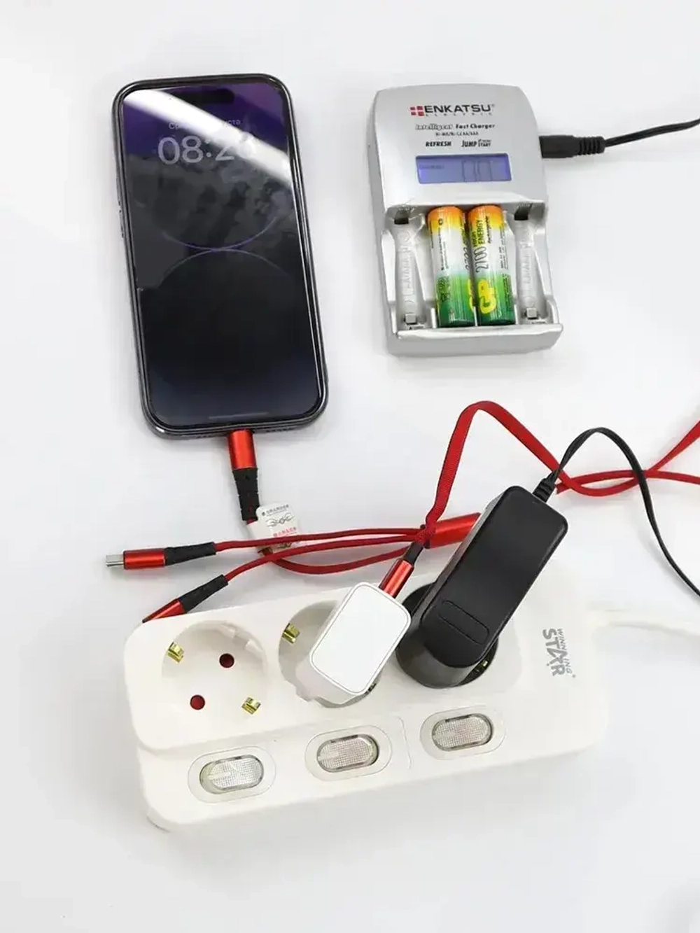 Сетевой фильтр на 3 универсальные вилки