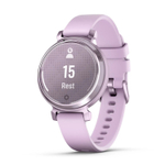 Умные часы Garmin Lily 2 сиреневый металлик с сиреневым силиконовым ремешком
