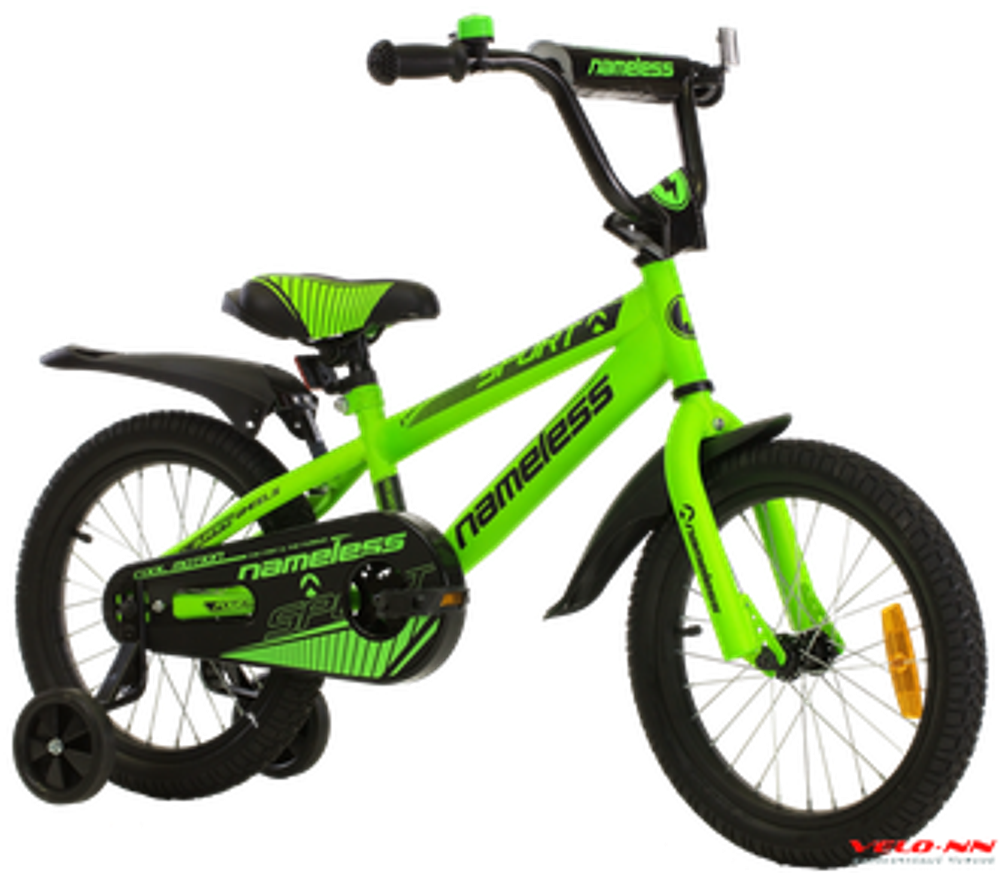Велосипед 18" Nameless SPORT, зеленый/черный