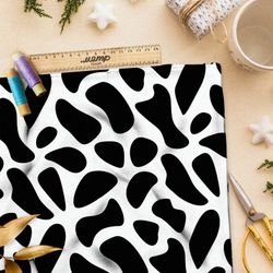 Ткань шелк Армани коровий принт