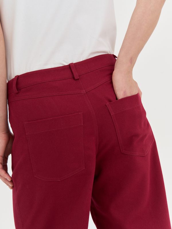 Брюки багги из денима 