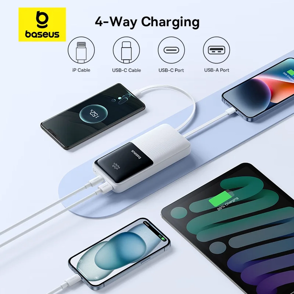 Внешний аккумулятор Baseus Power Bank 20000 мАч PD 22,5 Вт