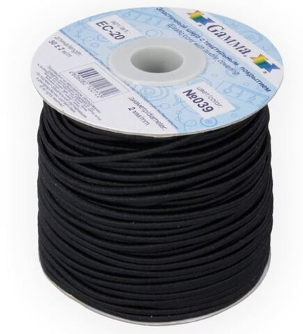 Шнур "Gamma" 2 мм EC-20 эластичный 50 м,№039