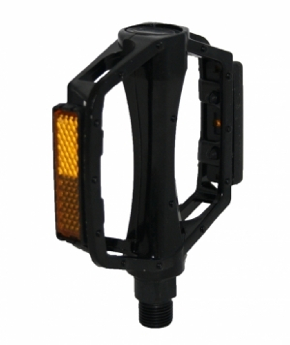 Педали алюминиевые, платформа 100х108мм , ось 9/16", черный, инд. уп. Vinca Sport VP 916 black