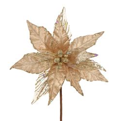 GAEM Цветок искусственный "Пуансеттия", L25 W25 H37 см, 2в.