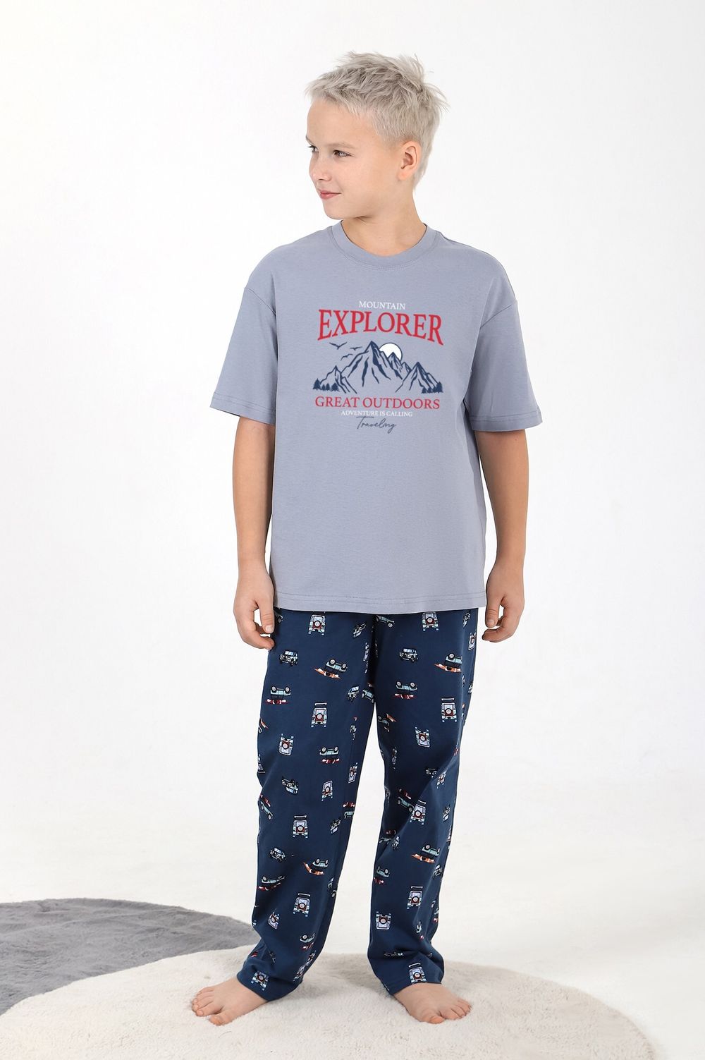 Костюм для мальчика Тревел-1 Виотекс СЕРЫЙ