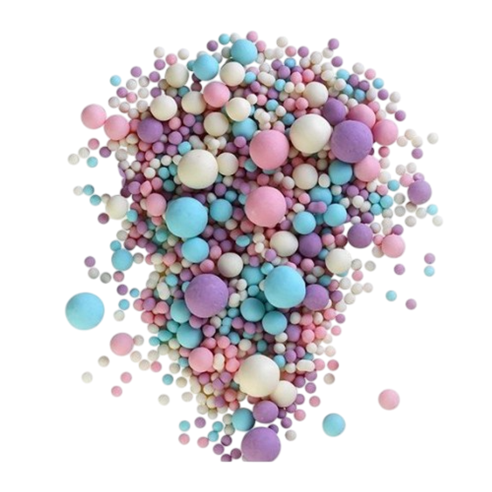 Посыпка "Драже из глазури" Микс (розовое/сиреневое/голубое/белоснежное)