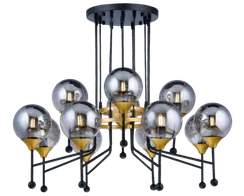 81908/8+4 BLACK+GOLD (1) Люстра Veneto Luce