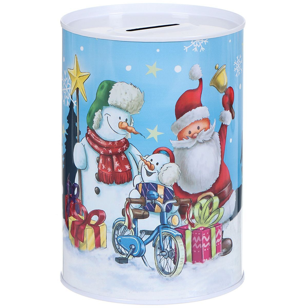 Копилка Снеговики, 10х15 см, Y4-4244, в асс