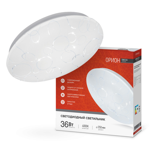 Светильник светодиодный IN HOME Орион 36Вт 230В 4000К 2340лм 350мм