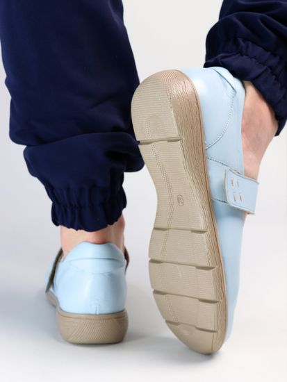 1102 Женские балетки (Светло-синий)