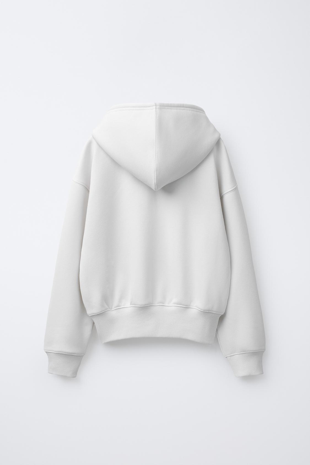 ZARA ХУДИ JOGGING С НАДПИСЬЮ И КАПЮШОНОМ, ЭКРЮ