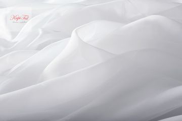 Комплект штор блэкаут (айвори) и вуаль (белый)